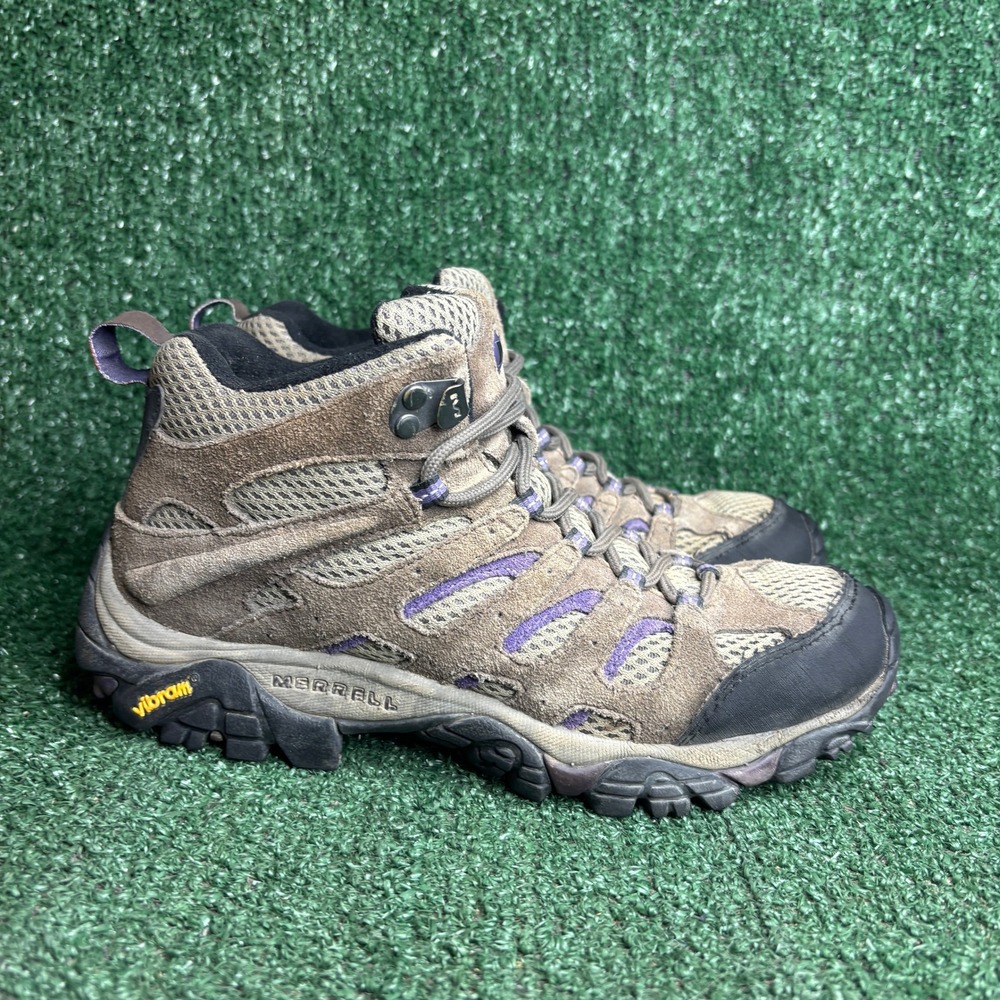 Merrell Moab Mid Ventilator Gorpcore Hiking‎ Boots Bracken Purple Womens Size 7
